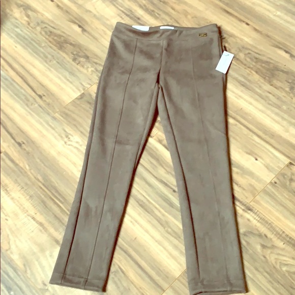 Calvin Klein Stretch suede pants - Picture 1 of 6
